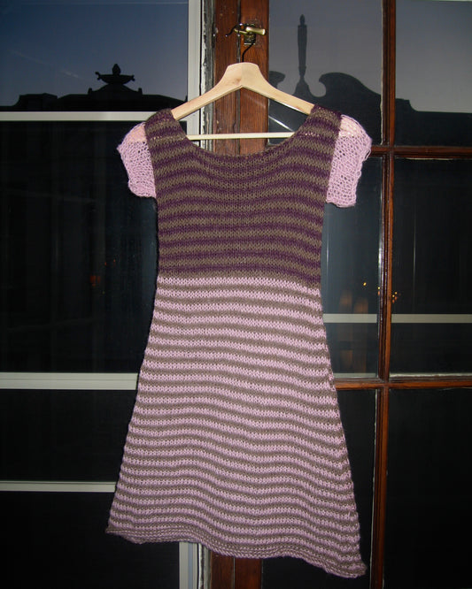multicolor knit dress