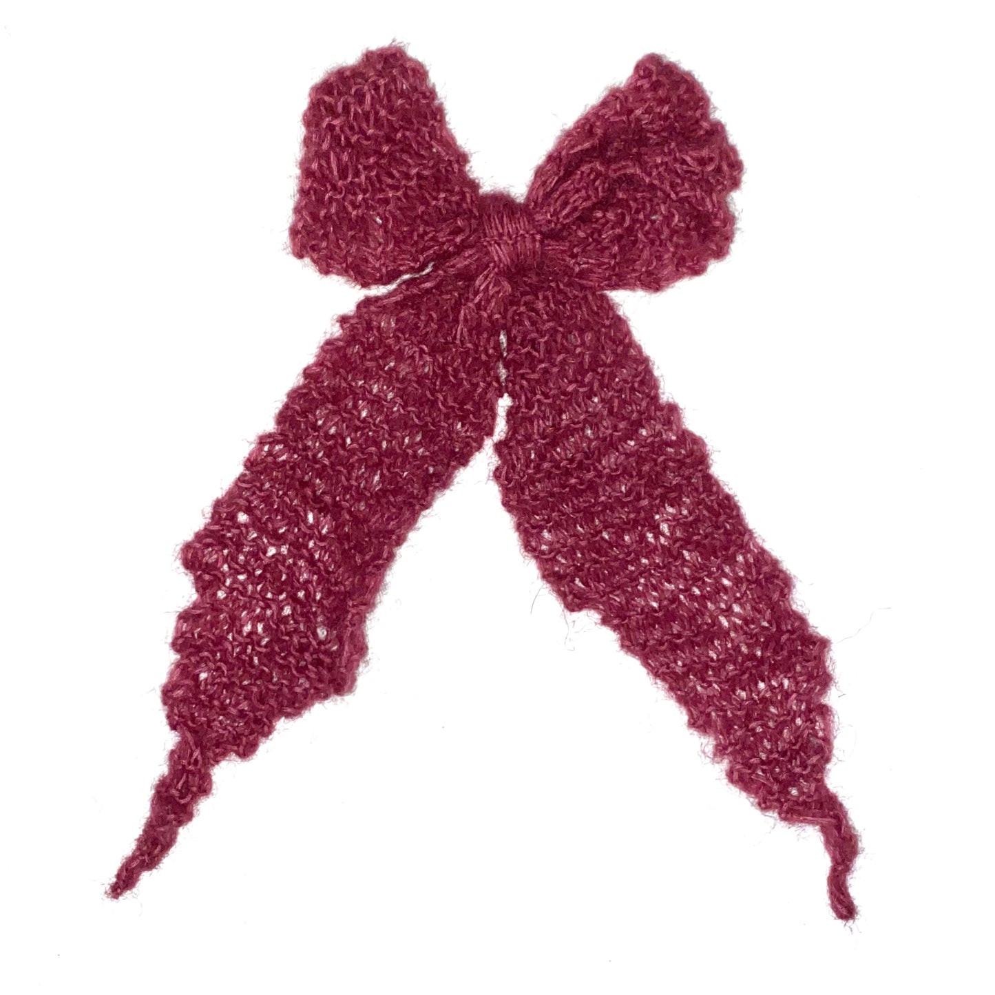 PDF knitting pattern - sweetheart bow